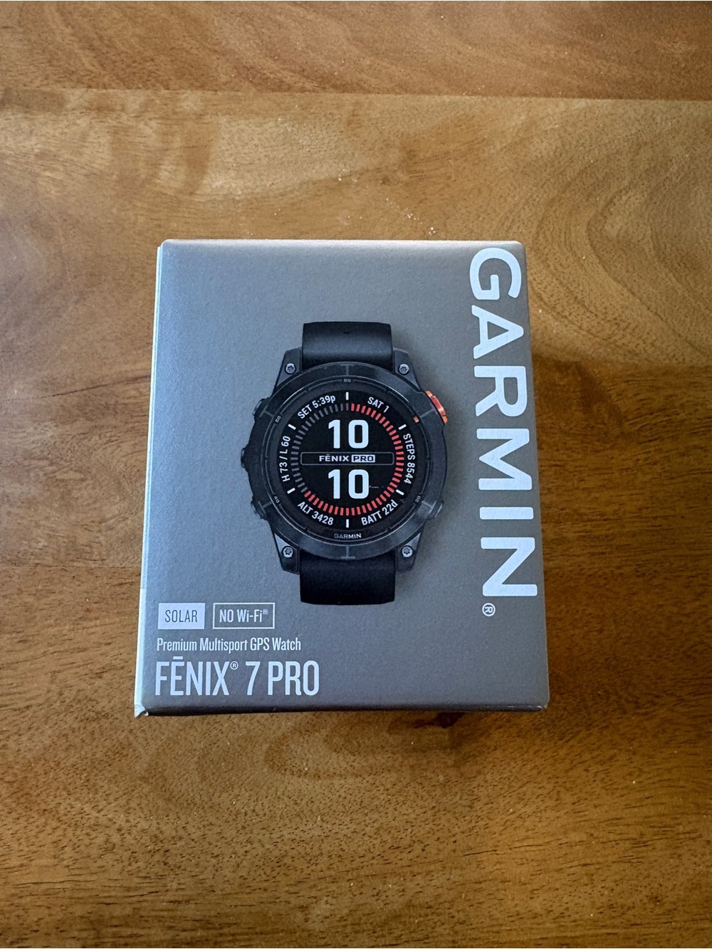 Garmin Fenix 7 Pro GPS Watch - Black with Red Accents